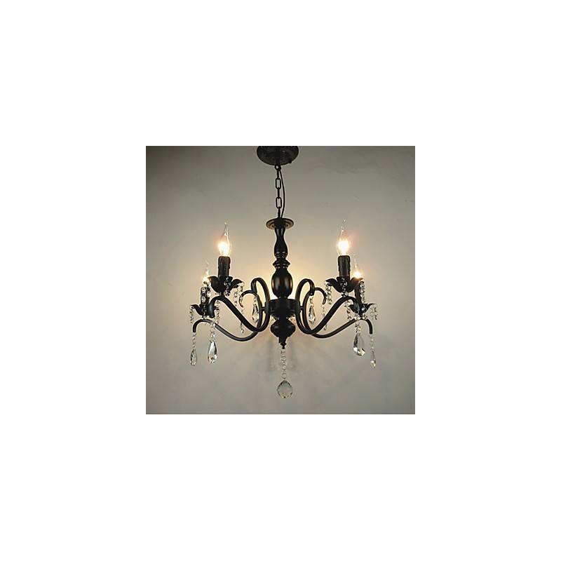 Lámparas novedosas de estilo europeo de hierro forjado, originalidad, individualidad, decoración, lámpara de vela, candelabro.