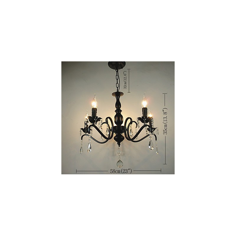 Lámparas novedosas de estilo europeo de hierro forjado, originalidad, individualidad, decoración, lámpara de vela, candelabro.