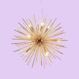 Línea creativa de 10 luces de cobre de imitación retro