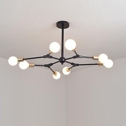 Lámpara colgante con pintura clásica tradicional de estilo mini de madera y bambú.