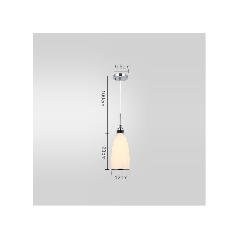 Lámpara colgante de metal integrada, moderna y contemporánea, de 1 luz