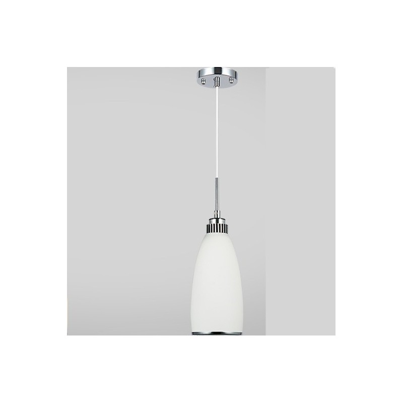Lámpara colgante de metal integrada, moderna y contemporánea, de 1 luz