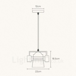 1 lámpara colgante de madera moderna contemporánea de estilo nórdico con pantalla de tela