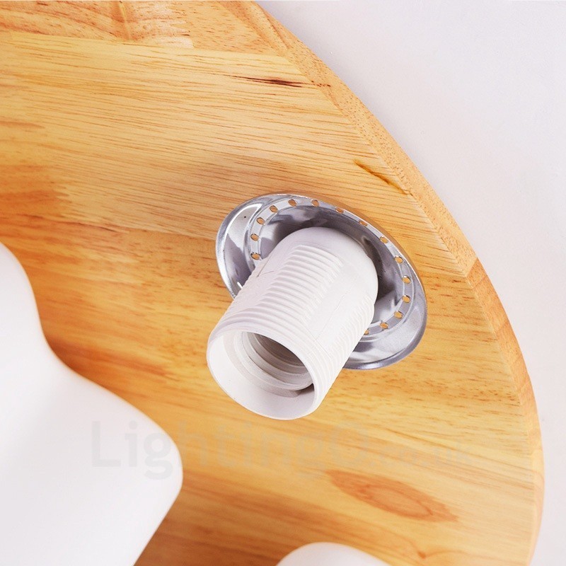 Lámparas de techo empotradas modernas y contemporáneas de 3 luces con pantalla de vidrio