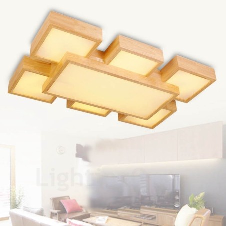 6 luces de techo empotradas de estilo nórdico contemporáneo moderno con pantalla acrílica 6 luces de techo empotradas de estilo nórdico contemporáneo moderno con pantalla acrílica