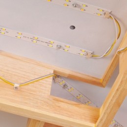 6 luces de techo empotradas de estilo nórdico contemporáneo moderno con pantalla acrílica