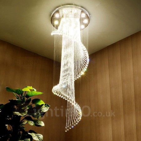 Lámpara colgante de techo de cristal moderna de 15 luces para interiores, lámparas de araña con bombillas. Lámpara colgante de techo de cristal moderna de 15 luces para interiores, lámparas de araña con bombillas.