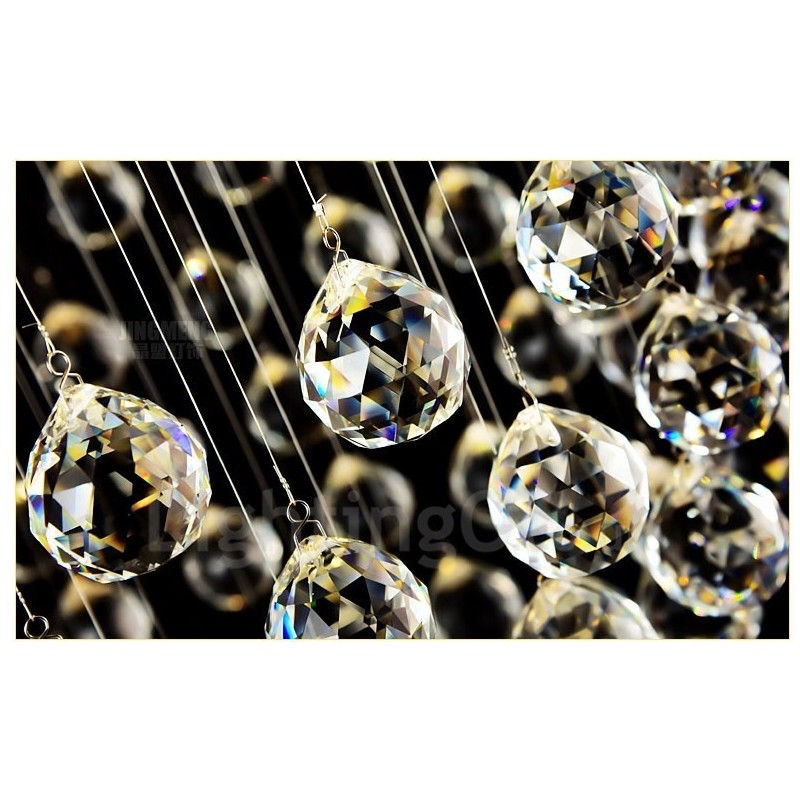 Lámpara colgante de techo de cristal moderna, lámparas de araña para interiores, accesorios de iluminación