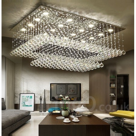 Lámpara colgante de techo de cristal moderna, lámparas de araña para interiores, accesorios de iluminación Lámpara colgante de techo de cristal moderna, lámparas de araña para interiores, accesorios de iluminación