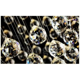 Lámpara colgante de techo de cristal moderna, lámparas de araña para interiores, accesorios de iluminación