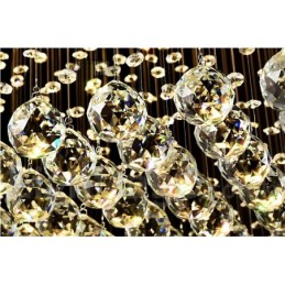 Lámpara colgante de techo de cristal moderna, lámpara de araña para interiores, accesorio de iluminación