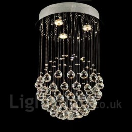 Lámpara colgante de techo de cristal moderna de 3 luces para interiores, lámparas de araña, accesorios de iluminación
