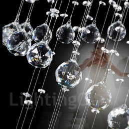 Lámpara colgante de techo de cristal moderna de 3 luces para interiores, lámparas de araña, accesorios de iluminación