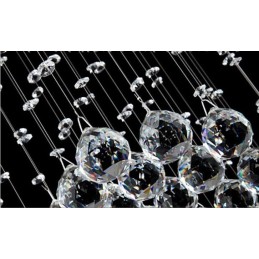Lámpara colgante de techo de cristal moderna de 5 metros de longitud extra para interiores, lámparas de araña, accesorios de iluminación