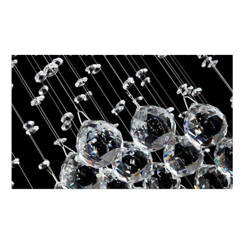 Lámpara colgante de techo de cristal moderna de 5 metros de longitud extra para interiores, lámparas de araña, accesorios de iluminación
