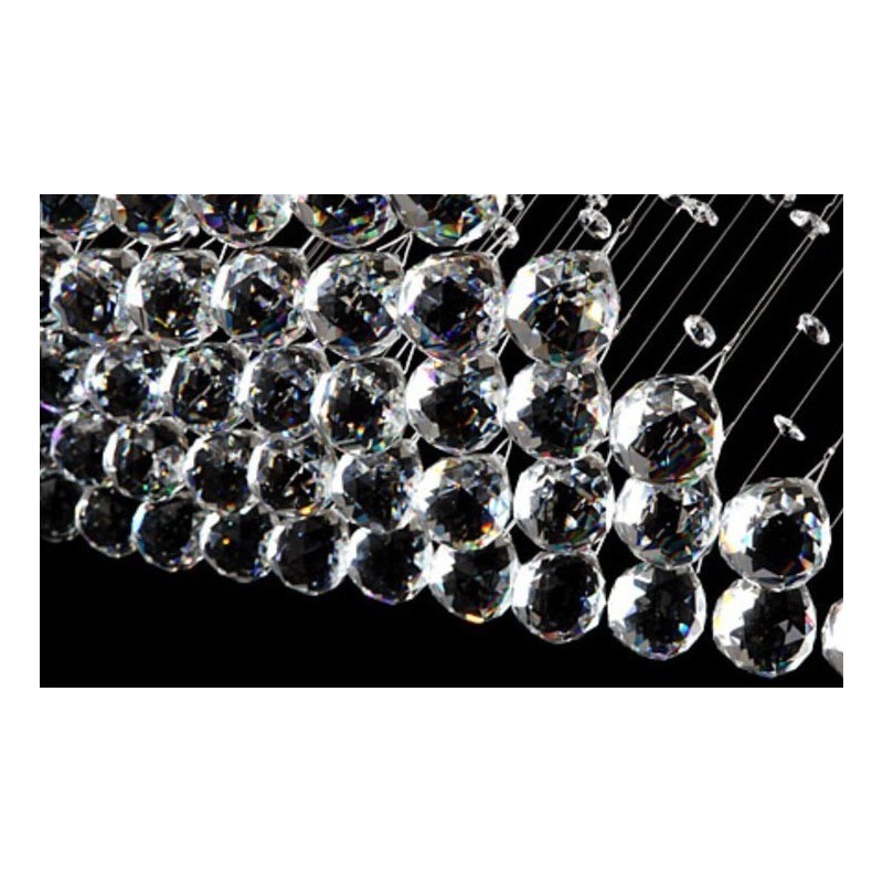 Lámpara colgante de techo de cristal moderna de 5 metros de longitud extra para interiores, lámparas de araña, accesorios de iluminación