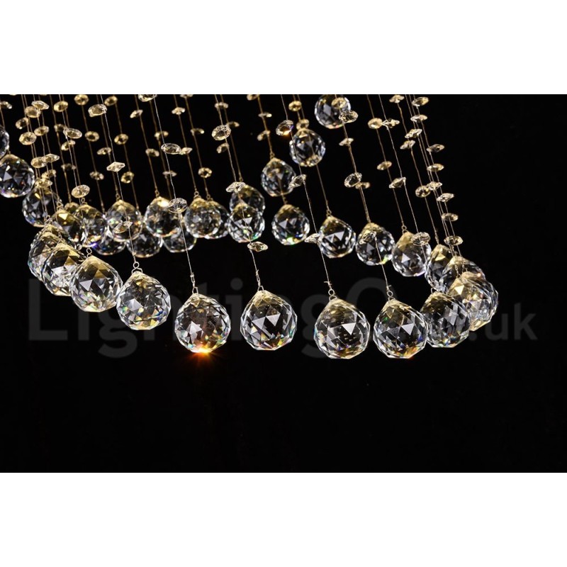 Lámpara colgante de techo de cristal moderna de 5 luces para interiores, lámparas de araña, accesorios de iluminación