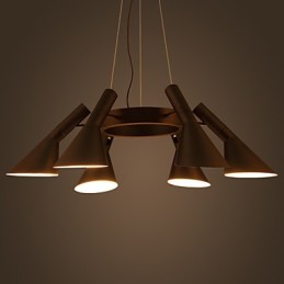 Lámpara de araña moderna de 6 luces