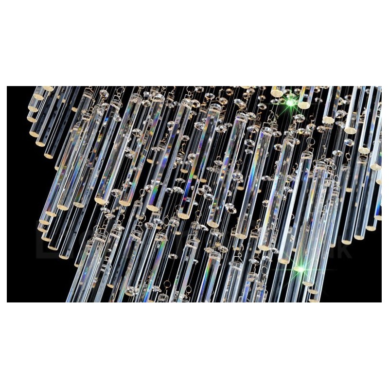 Lámpara colgante de techo de cristal moderna de 10 luces para interiores, lámparas de araña, accesorios de iluminación