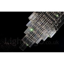 Lámpara colgante de techo de cristal moderna de 10 luces para interiores, lámparas de araña, accesorios de iluminación