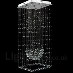 Lámpara colgante de techo de cristal moderna de 9 luces para interiores, lámparas de araña, accesorios de iluminación