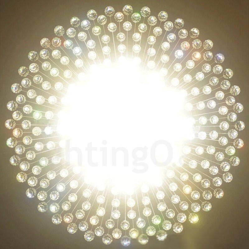 Lámpara colgante de techo de cristal K9 moderna de 21 luces para interiores.
