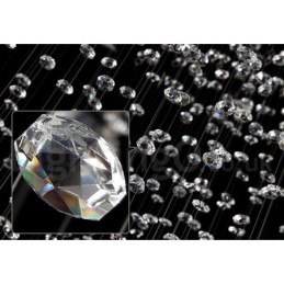 Lámpara colgante de techo de cristal K9 moderna de 5 luces para interiores.