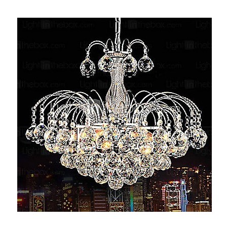 Lámpara colgante de lujo moderna de cristal de 3 luces Lámpara colgante de lujo moderna de cristal de 3 luces