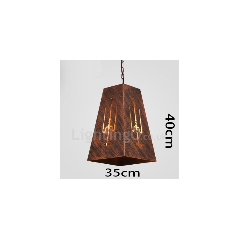 Lámpara colgante retro vintage de 1 luz para cafetería o casa.
