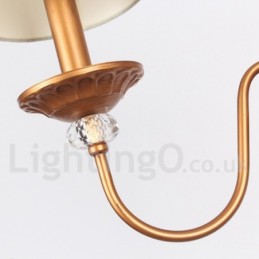 Lámpara de araña estilo vela retro de 8 luces