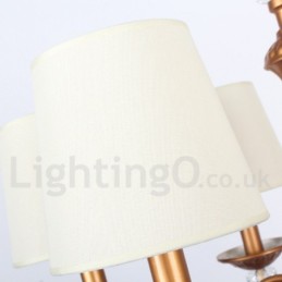 Lámpara de araña estilo vela retro de 8 luces