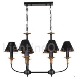 Lámpara de araña estilo vela retro contemporáneo de 6 luces