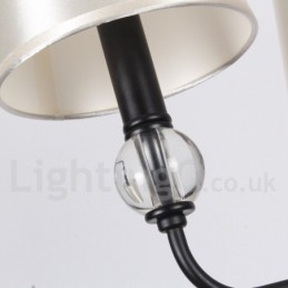 Lámpara de araña rústica retro contemporánea de 6 luces