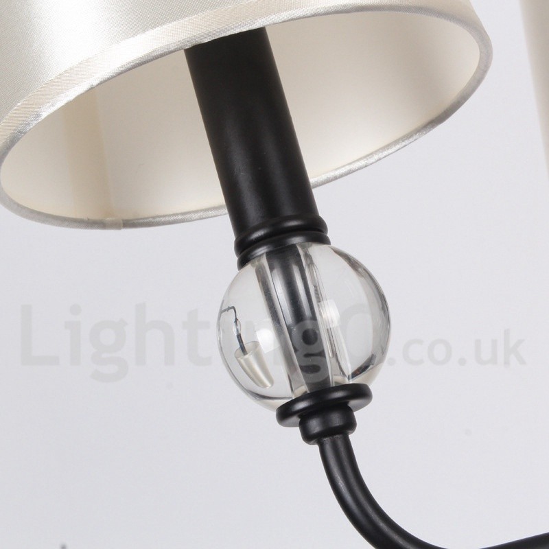 Lámpara de araña rústica retro contemporánea de 6 luces