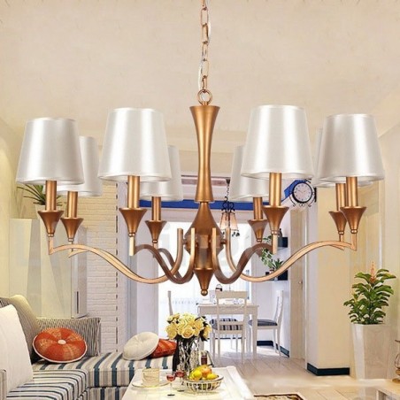 Lámpara de araña estilo vela de 8 luces Lámpara de araña estilo vela de 8 luces