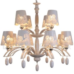 Lámpara de araña grande estilo vela, estilo rústico retro, color negro, de 12 luces y 2 niveles