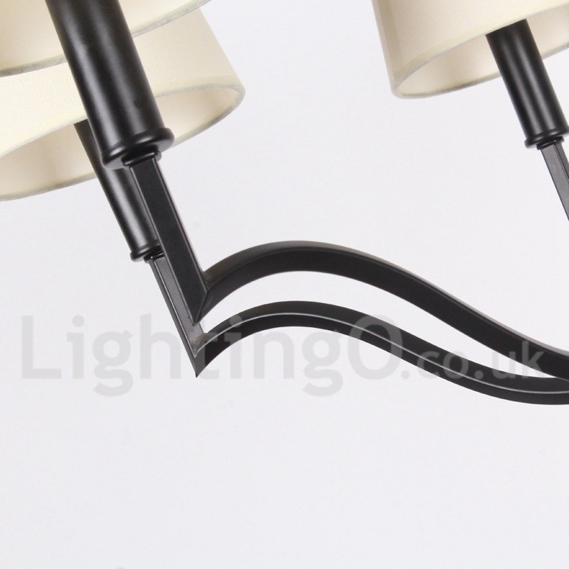 Lámpara de araña moderna contemporánea de 8 luces estilo vela