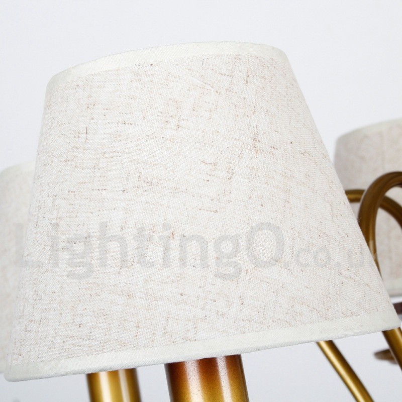 Lámpara de araña de 6 luces, estilo rústico retro contemporáneo y moderno