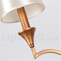 Lámpara de araña rústica de estilo mediterráneo con 5 luces