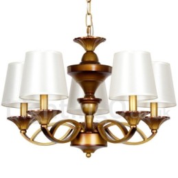Lámpara de araña estilo vela retro de 5 luces