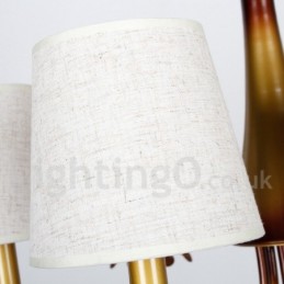 Lámpara de araña rústica contemporánea moderna de 5 luces