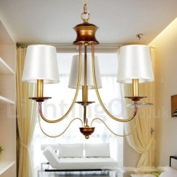 Lámpara de araña de 3 luces estilo rústico mediterráneo, moderna y contemporánea, estilo vela