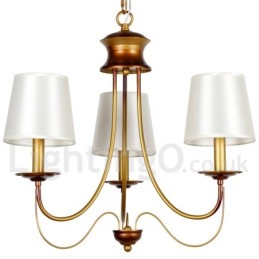 Lámpara de araña de 3 luces estilo rústico mediterráneo, moderna y contemporánea, estilo vela