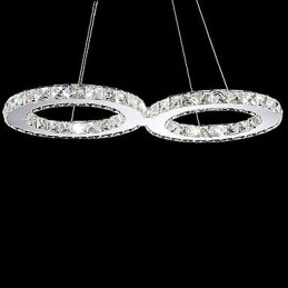 Lámpara de araña de metal, cristal, estilo campestre, tradicional, contemporáneo y clásico.