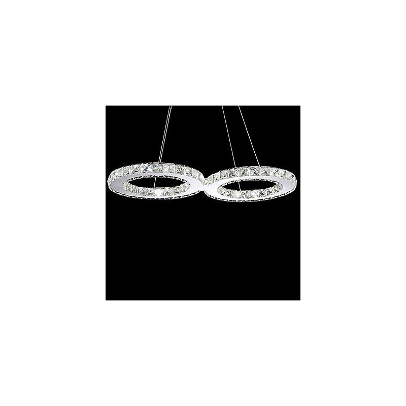 Lámpara de araña de metal, cristal, estilo campestre, tradicional, contemporáneo y clásico.