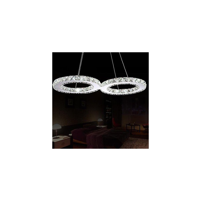 Lámpara de araña de metal, cristal, estilo campestre, tradicional, contemporáneo y clásico.