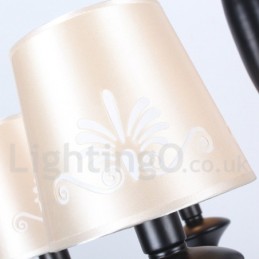 Lámpara de araña estilo vela de 5 luces estilo mediterráneo