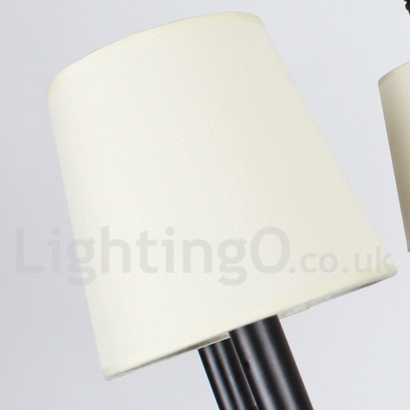 Lámpara de araña estilo vela retro de 4 luces