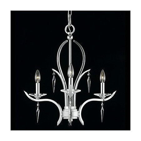 Candelabro de cristal con 3 luces en color morado. Candelabro de cristal con 3 luces en color morado.