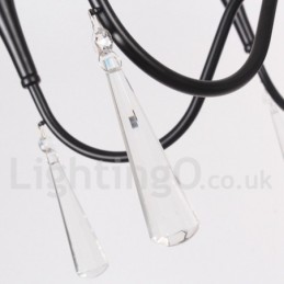 Lámpara de araña estilo vela de 8 luces